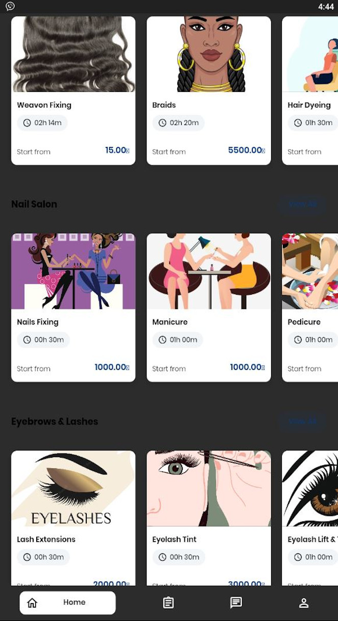 Nigeria best booking beauty salon barbershop spa application