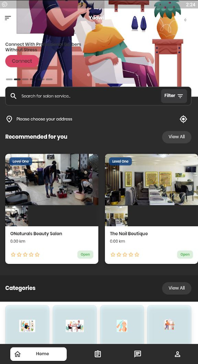 Nigeria No.1 booking beauty salon barbershop spa application